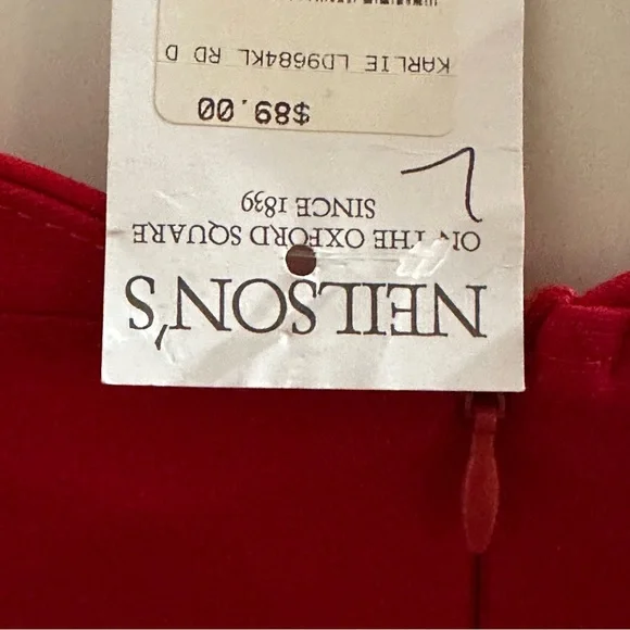 New Karlie Red Shoulder Dress Women Size Large - Picture 2 of 11